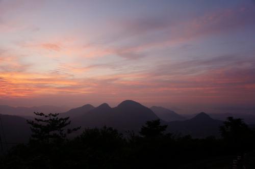 夕景と五岳山写真３