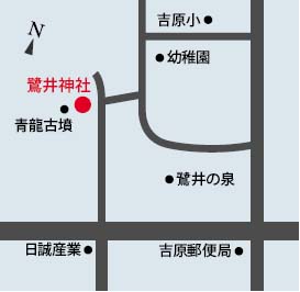 鷺井神社地図