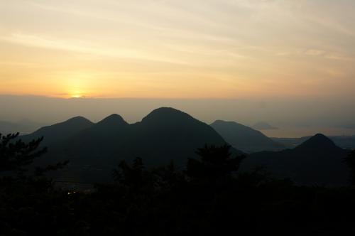 五岳山のサンセット