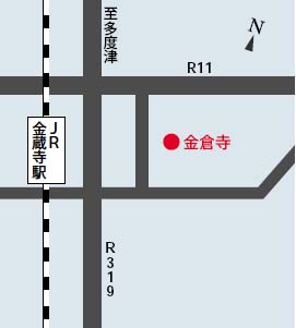 金倉寺地図