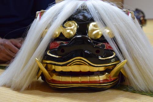 弘田上組の獅子頭