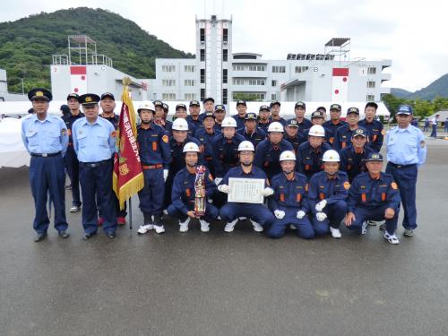 香川県消防操法大会　小型ポンプの部　優勝