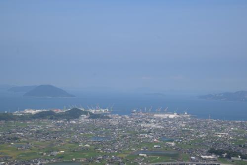 善通寺市上空からの景色