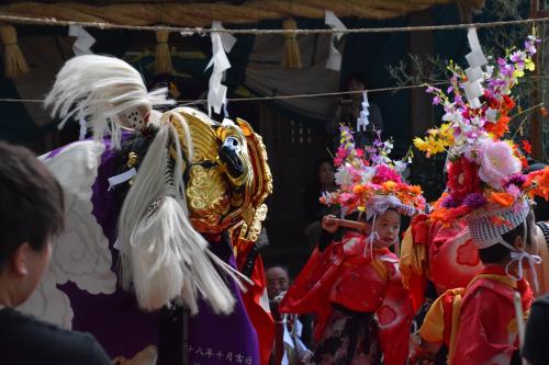 東木熊野神社2０１７年獅子舞写真１