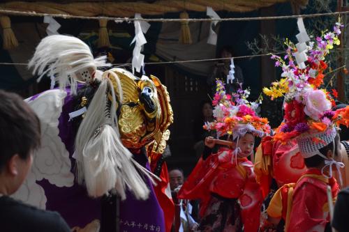 東木熊野神社２０１７年獅子舞写真１