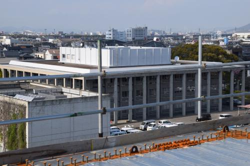 新庁舎建設状況20210325近接撮影６