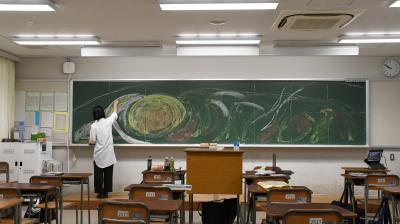 すずきらなさんのサプライズ黒板アート