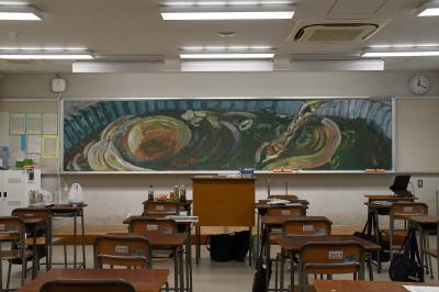 すずきらなさんのサプライズ黒板アート