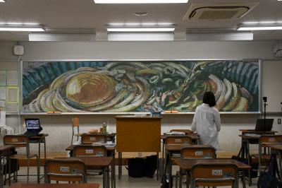 すずきらなさんのサプライズ黒板アート