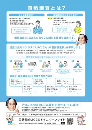 調査員募集用リーフレット（裏）