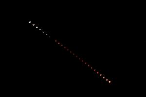 皆既月食5分毎写真