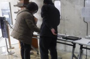 12月22日社会福祉大会での体験会の写真1