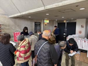 1月17日防災講演会での体験会写真2