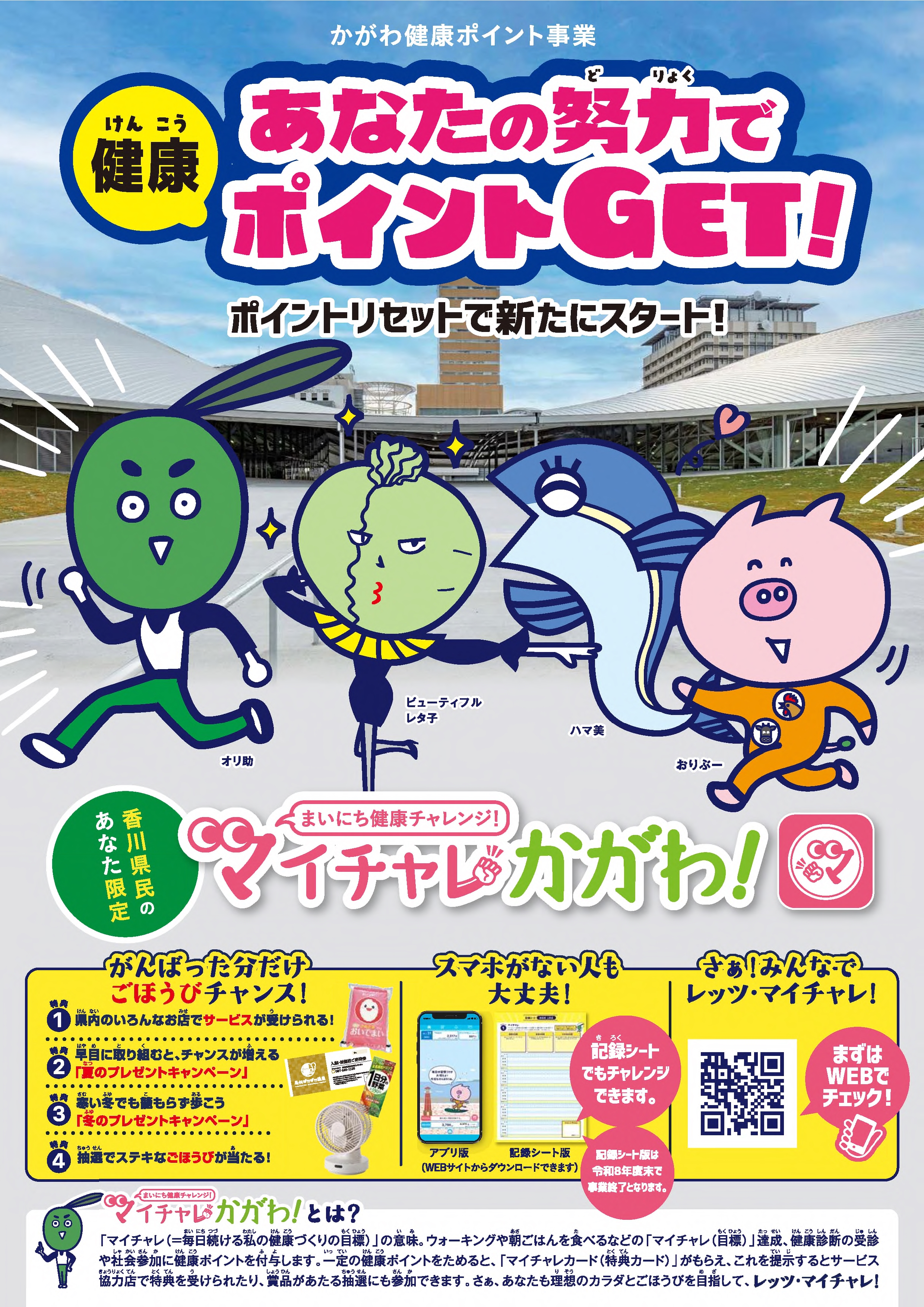 マイチャレかがわのお知らせチラシ