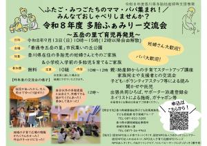 多胎交流会チラシ