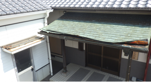 消防屯所被害写真