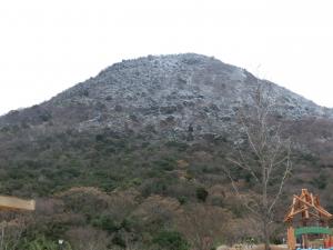 我拝師山に降雪