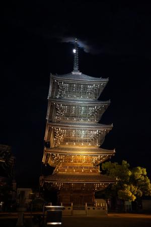 五重の塔ライトアップ