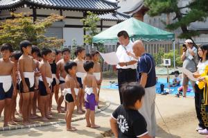 ちびっこ相撲表彰式写真