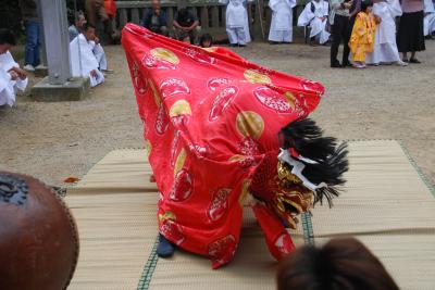 在所獅子組獅子舞写真３