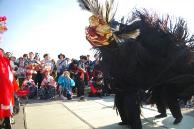 土居獅子組神事場写真2