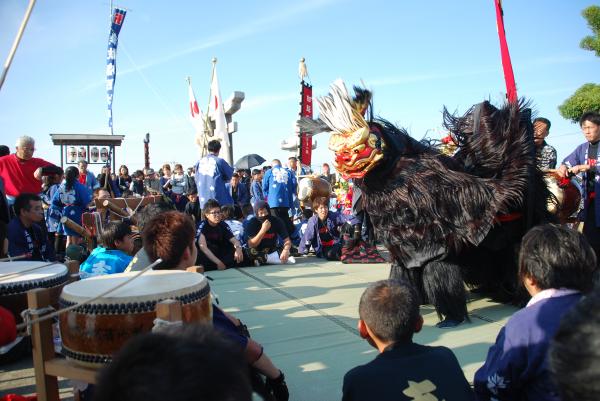 土居獅子組神事場獅子舞写真６