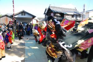 空海まつり砂古獅子組荒魂神社四頭づかい写真4