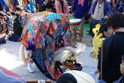 弘田下所獅子組獅子舞写真1