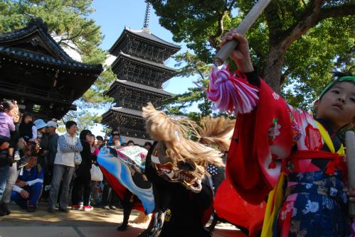 空海まつり曼荼羅寺東獅子舞写真６