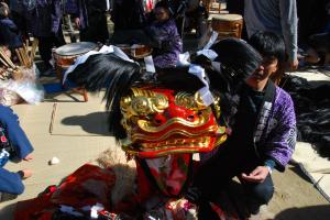 曼荼羅寺西獅子組獅子頭写真４