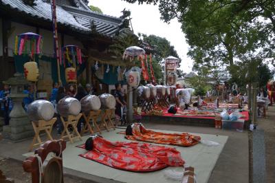 東木熊野神社祭り前風景写真