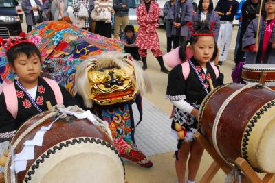 筆岡公民館まつり弘田下所獅子組獅子舞写真４