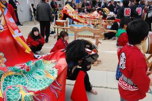 筆岡公民館まつり西下所獅子舞１