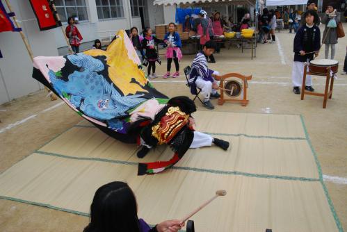 筆岡公民館まつり阿瀬獅子組獅子舞写真６