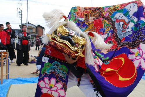 筆岡公民館まつり宮西獅子組獅子舞写真７