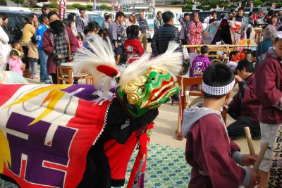 筆岡公民館まつり弘田川東獅子組写真７