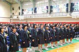 善通寺市立東中学校卒業式写真１０