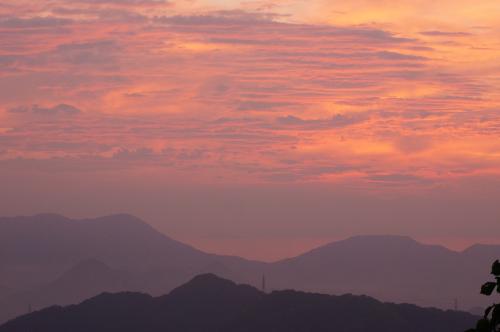 大麻山から見える夕景写真４