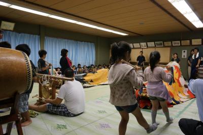 稲木本村獅子組獅子舞宮づかい練習風景写真７