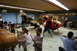 稲木本村獅子組獅子舞宮づかい練習風景写真９