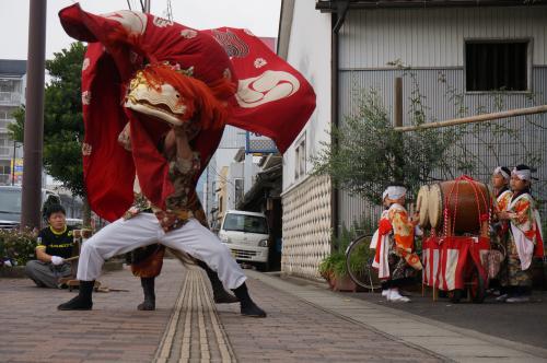 2015年上吉田西部獅子組獅子舞１0