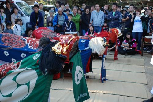 2015年上吉田西部獅子組獅子舞2１