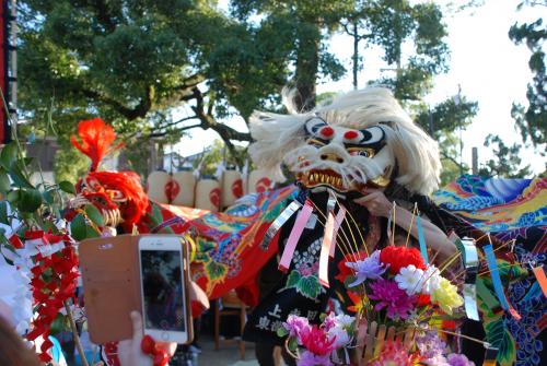 2015年上吉田東部獅子組獅子舞写真2