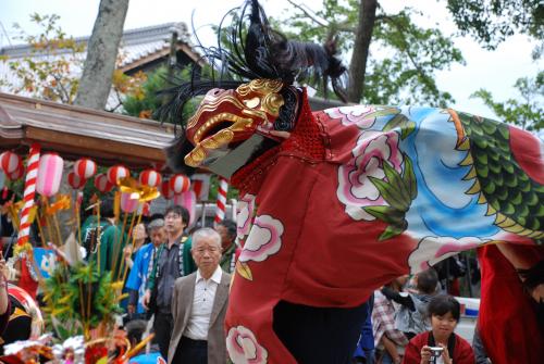 田高田獅子組獅子舞写真2