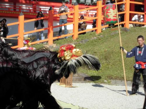 2015年奈良春日神社土居獅子組獅子舞写真7