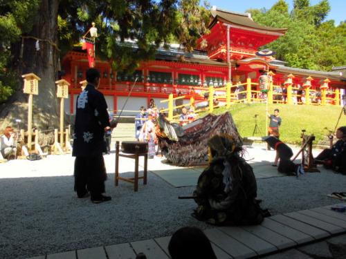 2015年奈良春日神社土居獅子組獅子舞写真8