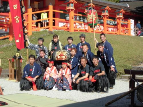 2015年奈良春日神社土居獅子組獅子舞写真15