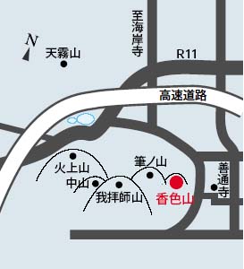 香色山地図