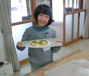 ピザ焼き上げ前写真