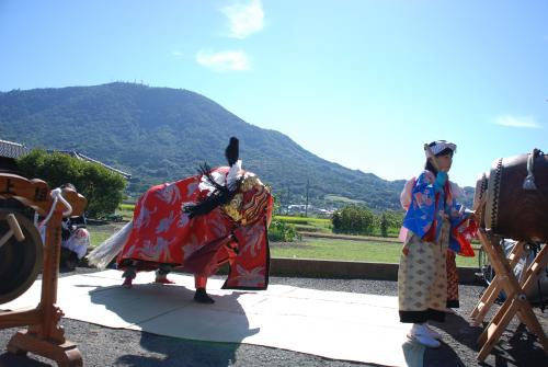 2015年東上獅子組獅子舞写真